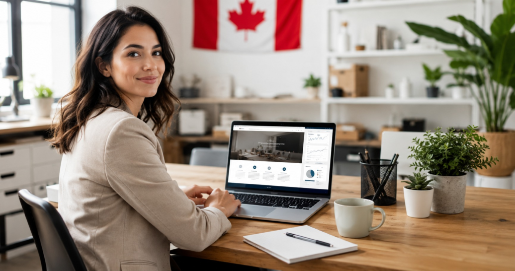 Professional website for small business in Canada
